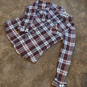 Plaid long sleeve shirt